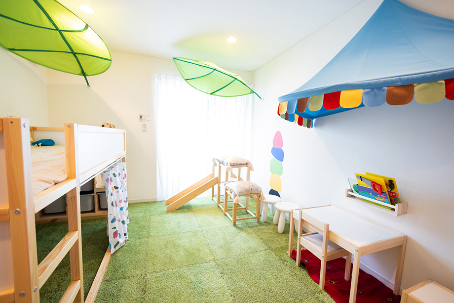 非遮光カーテンが向いている場所